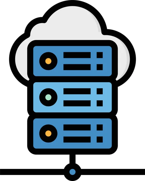 Globální Ikona Hostingové Sítě — Stockový vektor