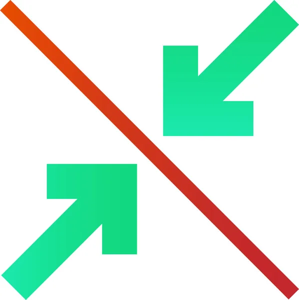 Flecha Flechas Dirección Icono Estilo Plano — Vector de stock