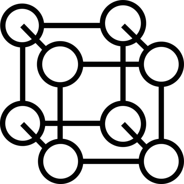 Icono Estudio Nuclear Atómico — Archivo Imágenes Vectoriales