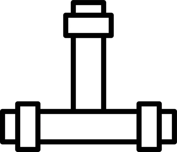 Ícone Válvula Construção Tubos —  Vetores de Stock
