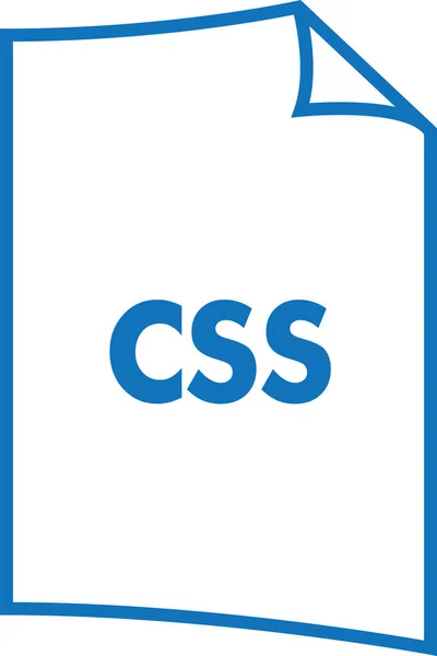 Піктограма Файла Розширення Css Стилі Контурів — стоковий вектор