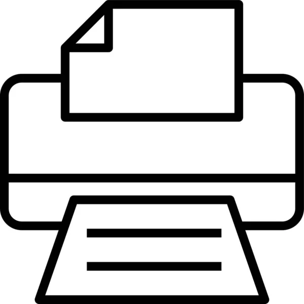 Printer Printing Electronics Icon — Stock Vector