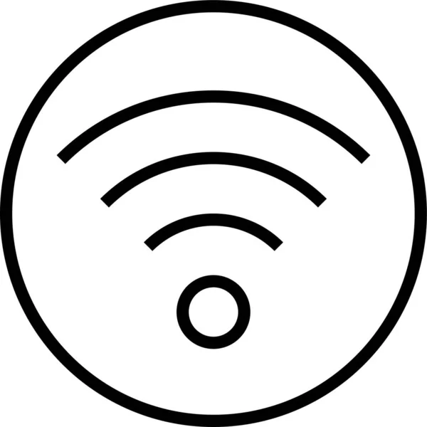 Wifi Internet Wireless Ikone — Stockvektor
