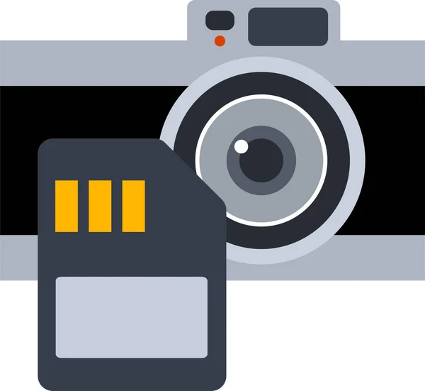 Photo Flash Camera Icon — Stock Vector