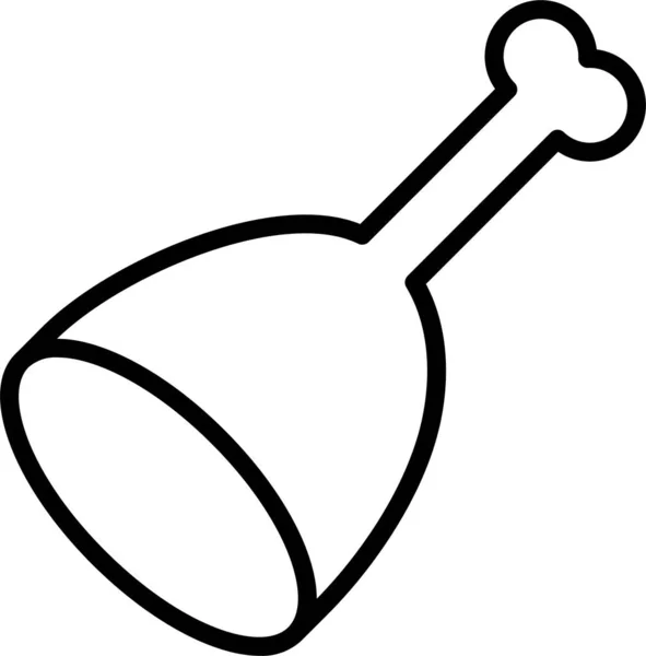 Icône Nourriture Viande — Image vectorielle