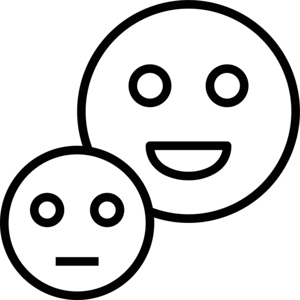 Emoticonos Sonrisa Emoji Icono — Vector de stock