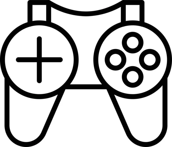 Joystick Ícone Console Gamepad — Vetor de Stock