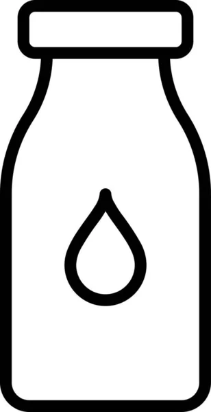 Значок Молочної Пляшки Напій Контурному Стилі — стоковий вектор