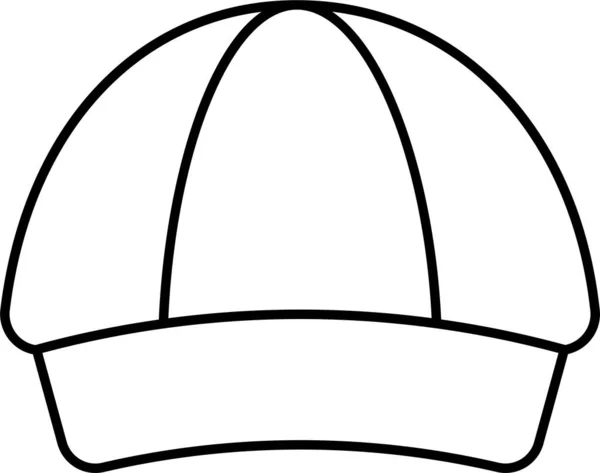 Chapeau Chapeau Baseball Icône — Image vectorielle