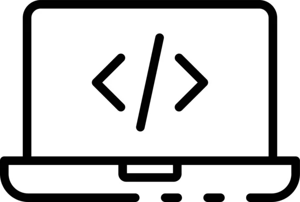 Bärbar Ikon För Bärbar Dator — Stock vektor