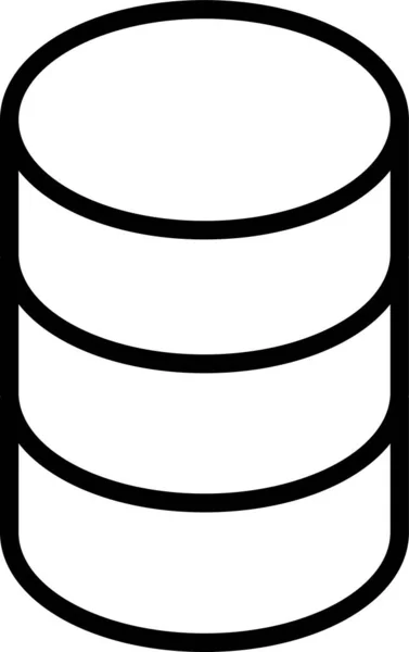 Иконка Технологии Хранения Данных Сервера Стиле Наброска — стоковый вектор
