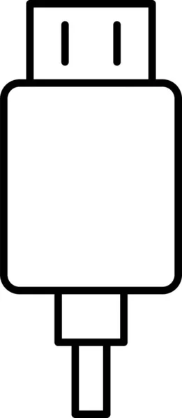 Usb Jack Poort Pictogram — Stockvector