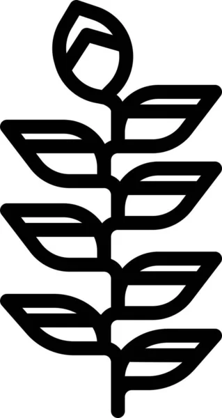 Blüte Botanische Blume Symbol — Stockvektor
