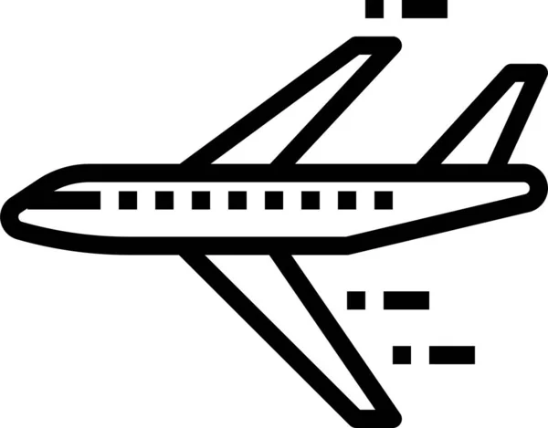 Air Airplane Plane Icon Outline Style — Stock Vector