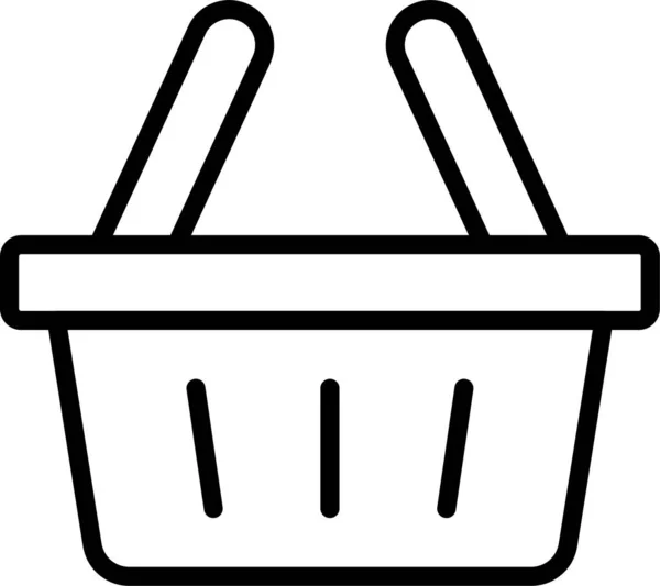 Basket Shopper Commerce Icon — Stock Vector