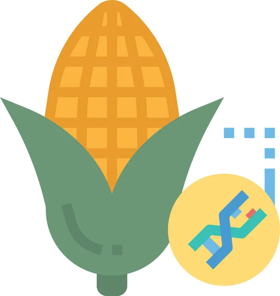 Food Fruit Gmo Icon Flat Style — стоковый вектор