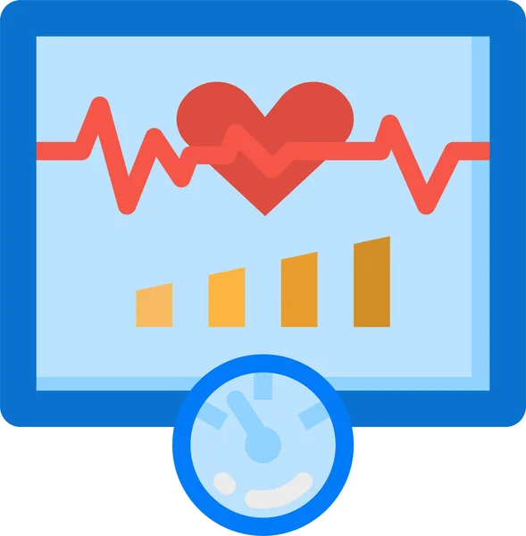 Καρδιακό Καρδιακό Παλμό Ιατρικό Εικονίδιο Νοσοκομεία Κατηγορία Υγειονομικής Περίθαλψης — Διανυσματικό Αρχείο