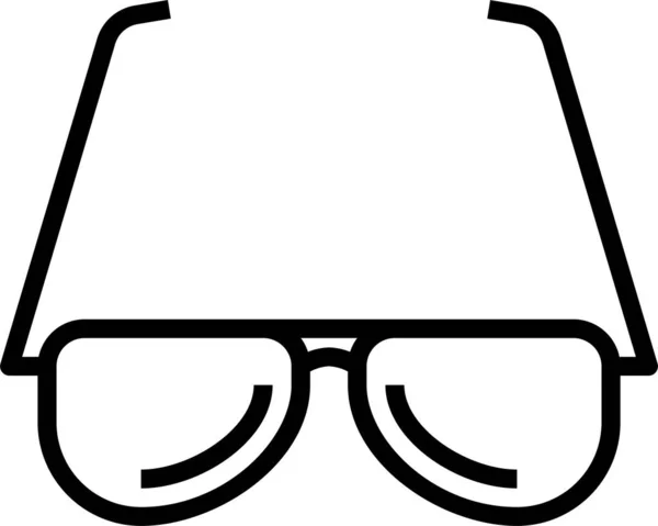 Szemüveg Optikai Ikon Szemüveg — Stock Vector