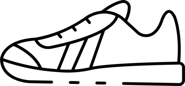 Football Boot Footwear Icon Outline Style — Stock Vector