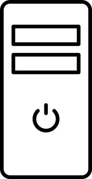 Icono Computadora Torre Cpu — Archivo Imágenes Vectoriales