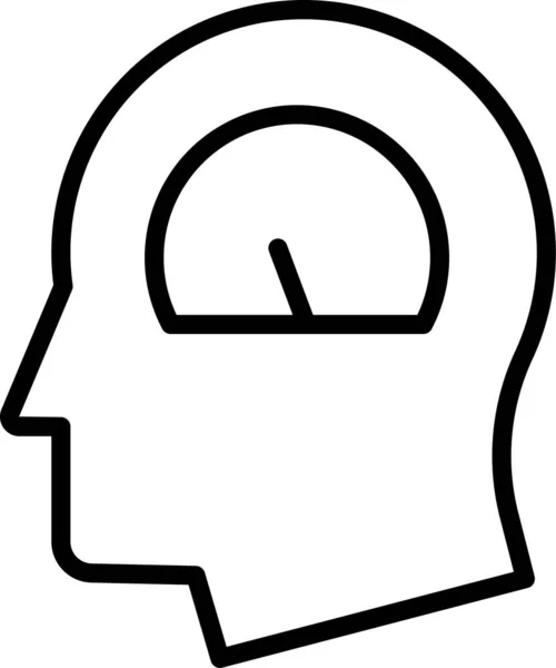 Ikona Boczna Głowy — Wektor stockowy