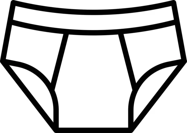Unterwäsche Unterhosen Mode Ikone — Stockvektor