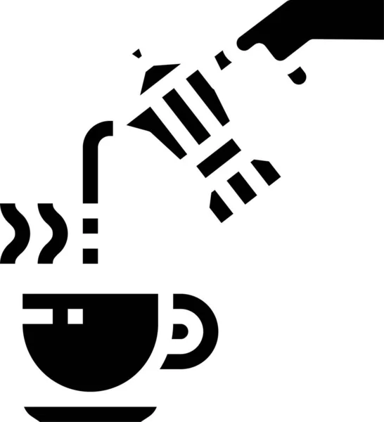 Taza Café Bebidas Icono — Vector de stock