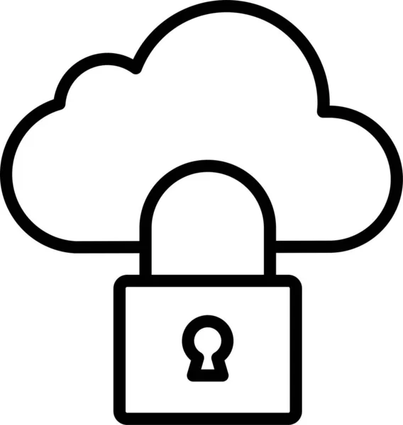 Nube Base Datos Icono Almacenamiento — Vector de stock