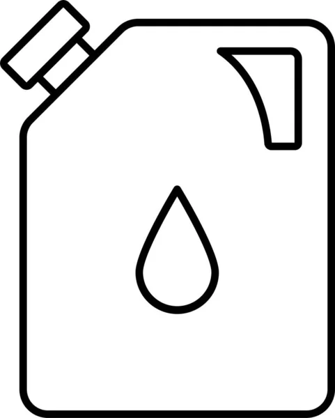 Aceite Puede Combustible Icono — Vector de stock