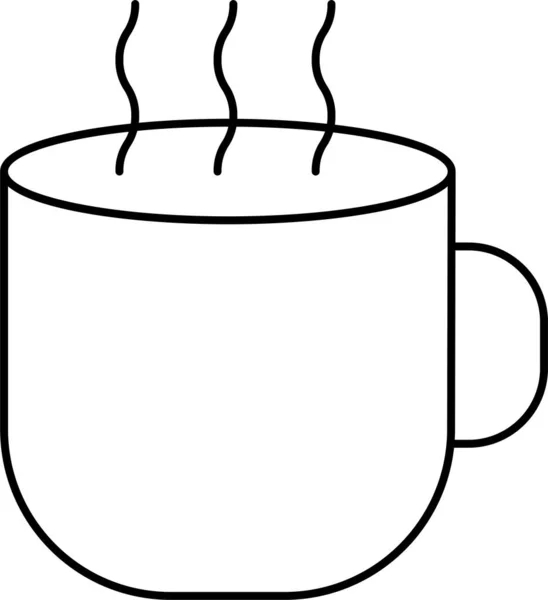 Ikona Hrnečku Kávy — Stockový vektor