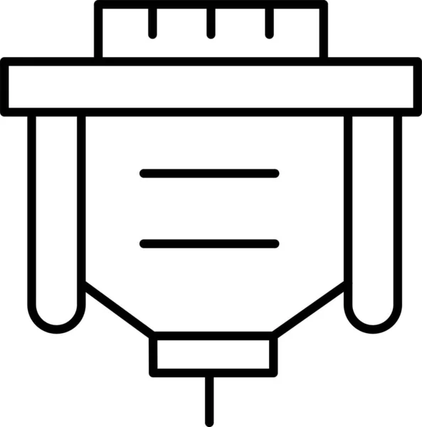 Icône Adaptateur Port Usb — Image vectorielle