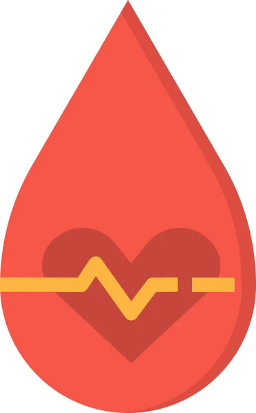 Ícone Gota Doação Sangue Categoria Hospitais Cuidados Saúde — Vetor de Stock