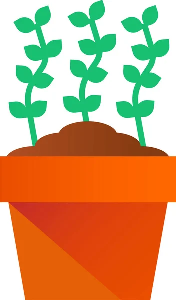 Plante Jardinage Vase Icône — Image vectorielle