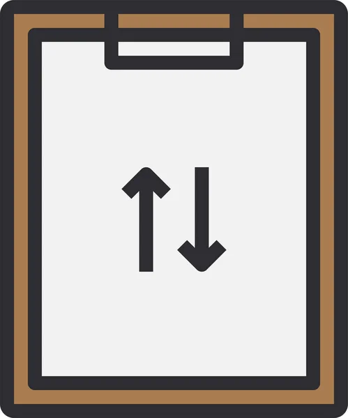 业务剪贴板交换图标的填充 轮廓风格 — 图库矢量图片