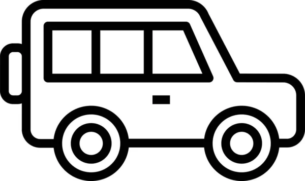 Jeep Auto Reizen Pictogram — Stockvector