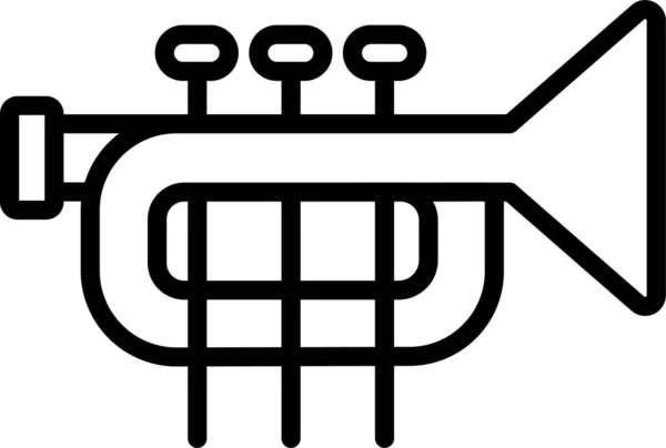Trompeta Instrumento Música Icono — Archivo Imágenes Vectoriales