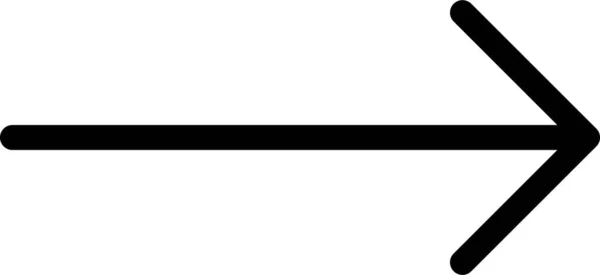 Стрілка Праворуч Начерки Піктограми Стилі Контурів — стоковий вектор