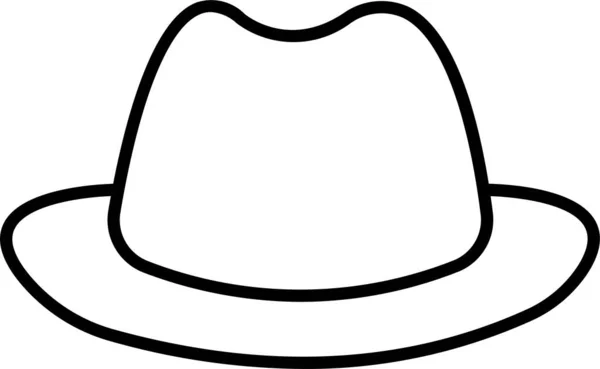 Шляпа Человека Моды Икона — стоковый вектор