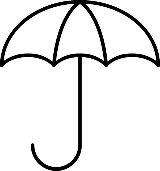 Parasol Deszcz Pogoda Ikona — Wektor stockowy