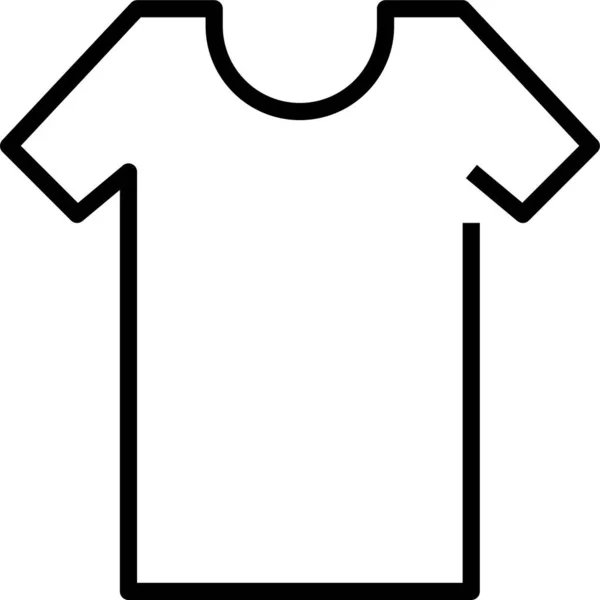 Shirt Clothes Clothing Icon Outline Style — Stock Vector