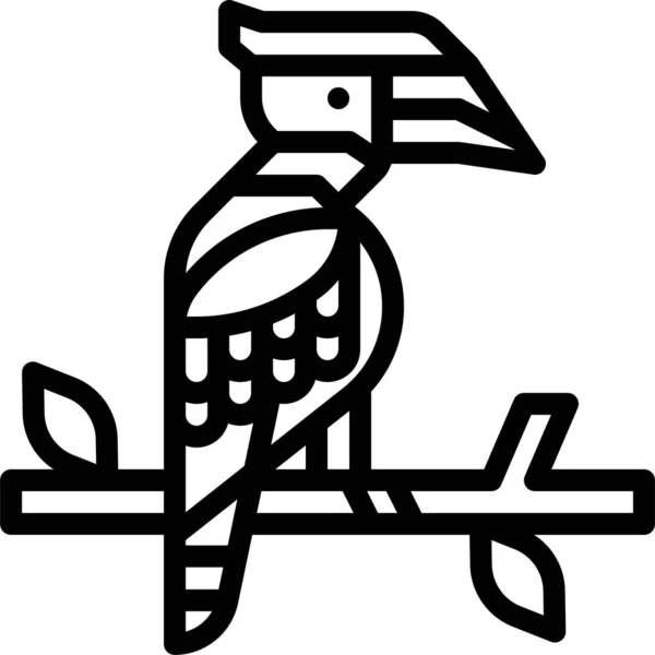 Fågel Fauna Fjäder Ikon — Stock vektor
