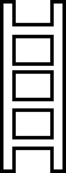 Leiter Treppe Vertikales Symbol — Stockvektor