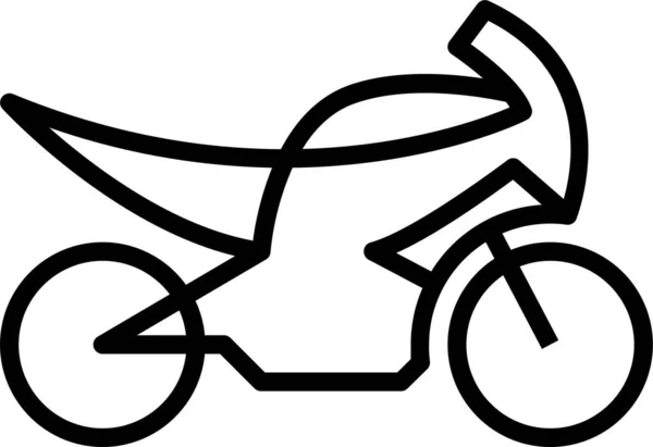 Game Sports Bike Icon Outline Style — Stock Vector