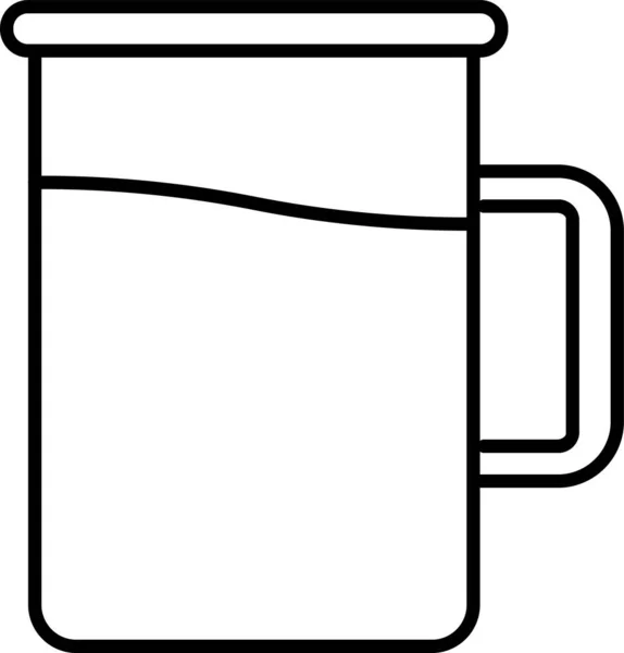 Jug Drink Glass Icon — Stock Vector