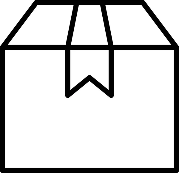 Κουτί Χάρτινο Πακέτο Εικονίδιο — Διανυσματικό Αρχείο