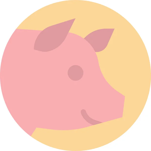 Animals Kingdom Meat Icon — Stock Vector