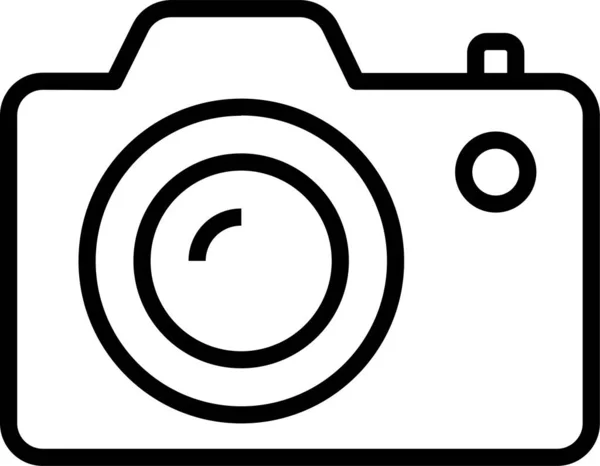 Іконка Зображення Фотоапарата Стилі Контур — стоковий вектор