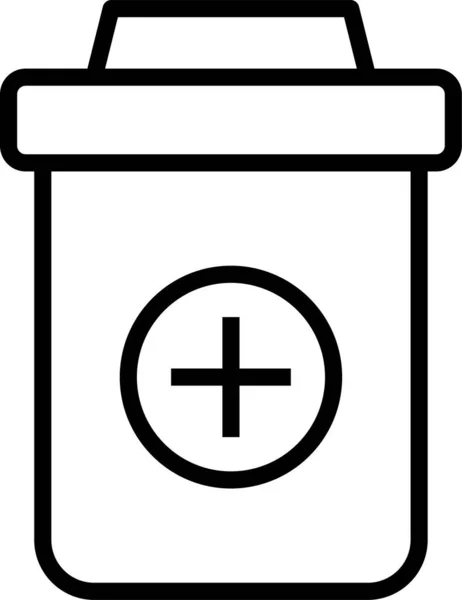 容器医疗图标 轮廓样式 — 图库矢量图片