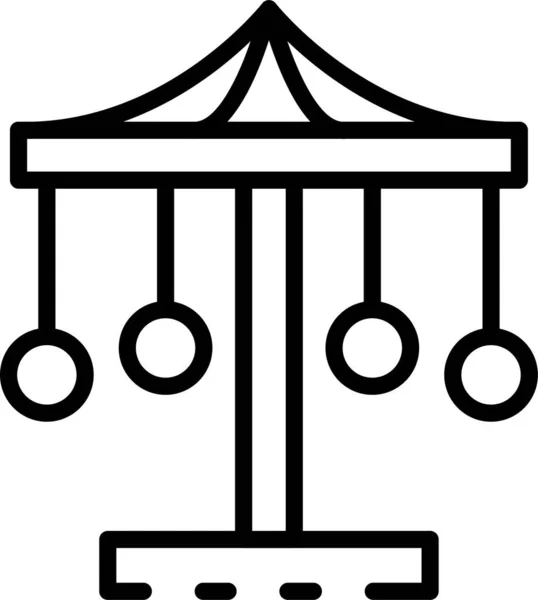 Іконка Ярмарку Паркового Колеса — стоковий вектор