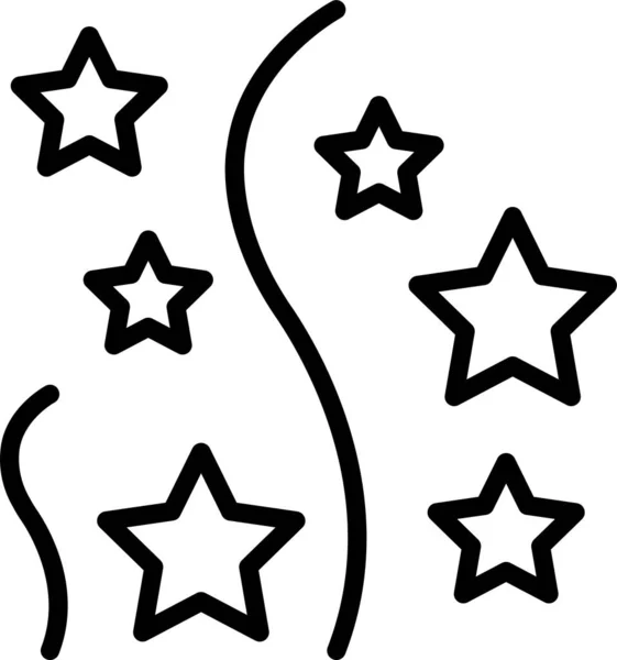 Estrella Brillo Icono Luz — Vector de stock